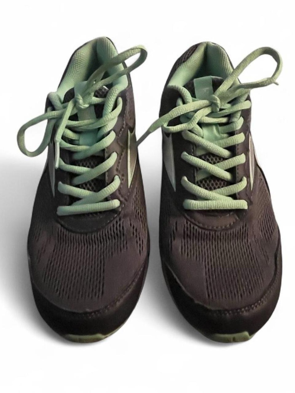 Reebok Women's Black and Mint Sneakers